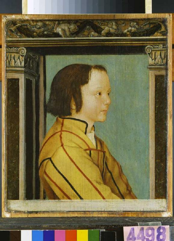 Portrait of a boy with brown hair from Ambrosius Holbein