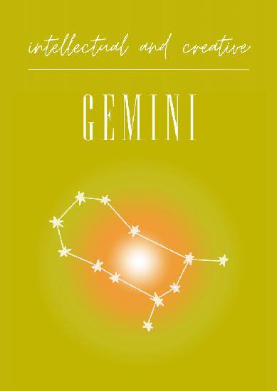 Gemini Zodiac Print Art