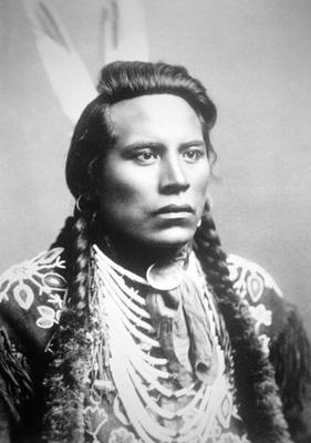 Curley, of the Crow tribe, one of Custer's scouts (b/w photo) from American Photographer, (19th century)