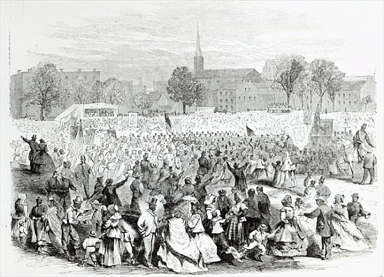 A Celebration of the Abolition of Slavery, from ''Harper''s Weekly'', April 19th 1866 from American School