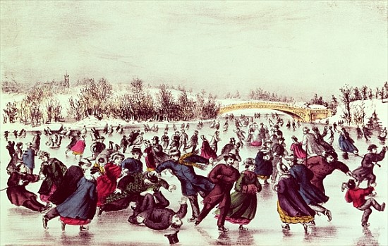 Central Park, Winter: The Skating Carnival from American School