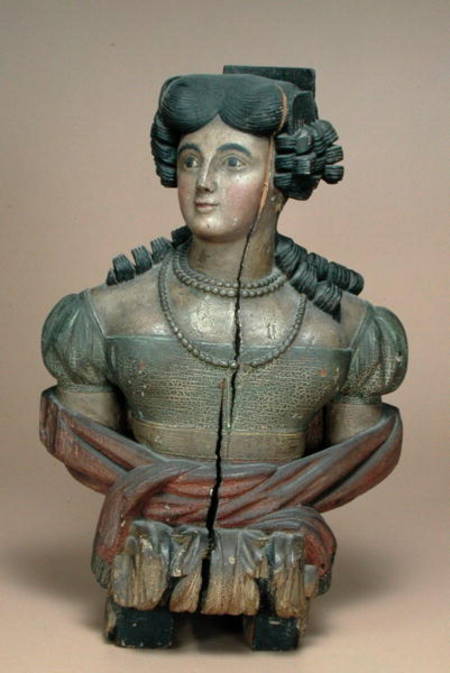 Figurehead of a young lady from American School