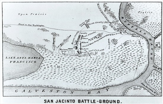 Ground Plan of the Battle of San Jacinto from American School