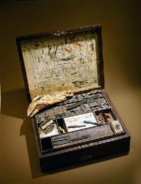 Paintbox of John James Audubon (1785-1851)