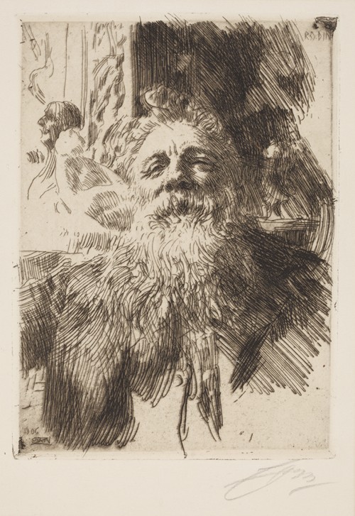 Auguste Rodin from Anders Leonard Zorn
