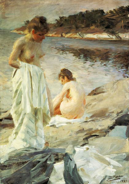 The taking a bath from Anders Leonard Zorn