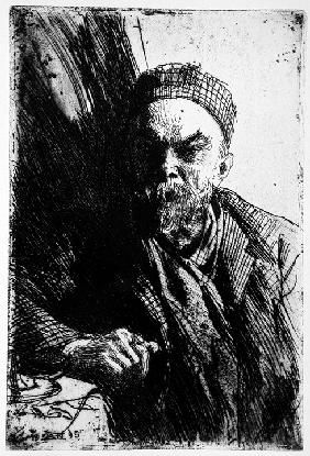 Portrait of the Poet Paul Verlaine (1844-1896)