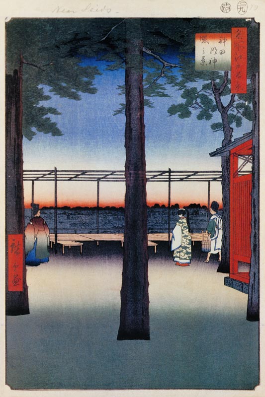 Dawn at the Kanda Myojin Shrine (One Hundred Famous Views of Edo) from Ando oder Utagawa Hiroshige