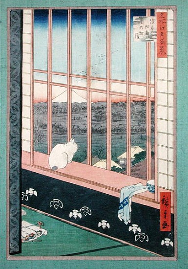 Asakusa Rice Fields during the festival of the Cock from the series ''100 Views of Edo'', pub. 1857 from Ando oder Utagawa Hiroshige