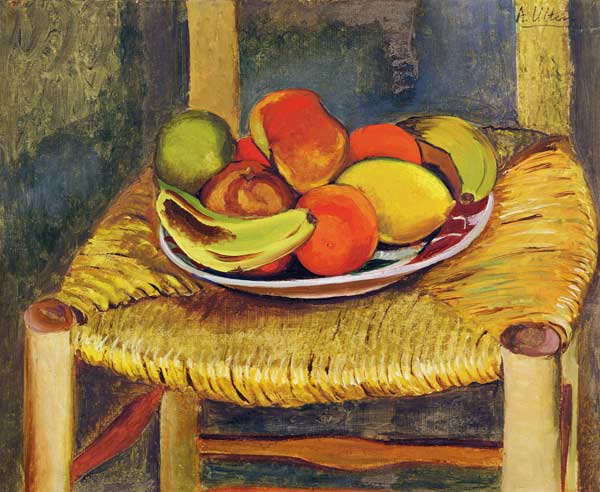 Still Life with a Stool (oil on canvas) from Andre Utter