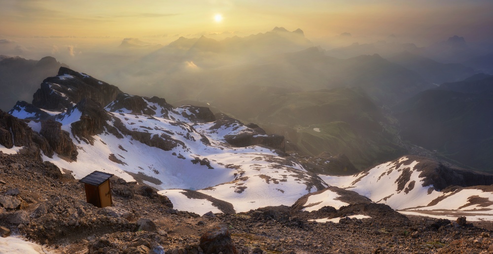 The Most panoramic WC in the world (3253 Mt high) from Andrea Auf dem Brinke