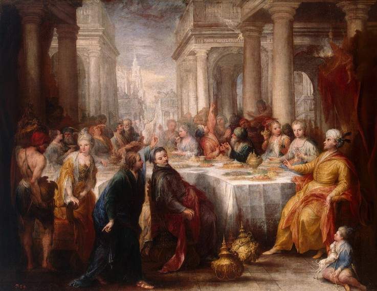 The Feast of Belshazzar from Andrea Celesti