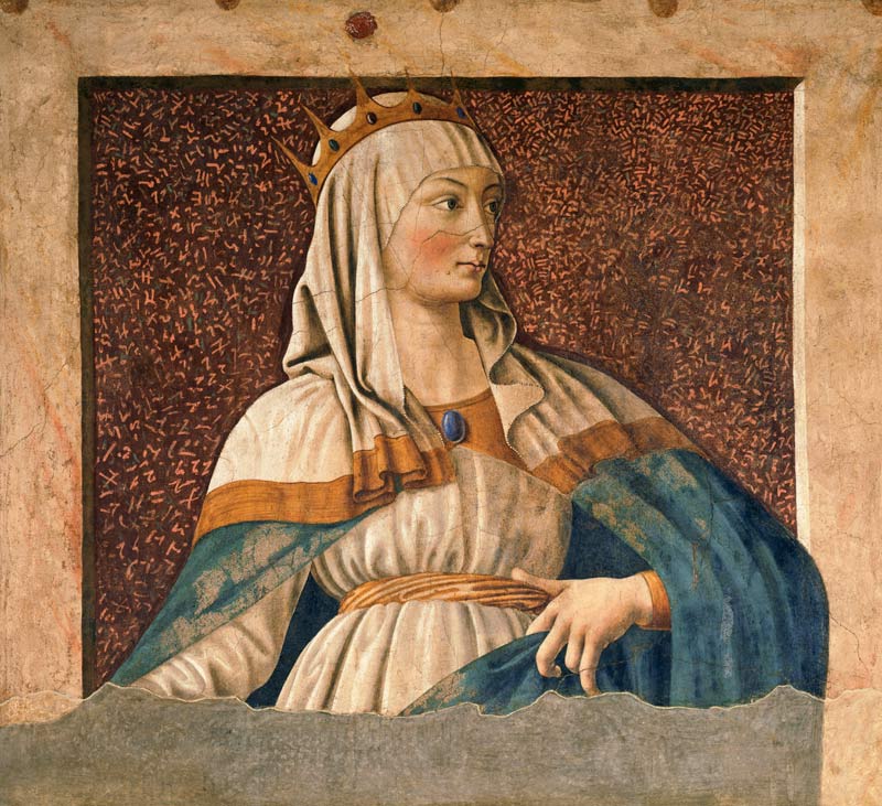 Queen Esther, from the Villa Carducci series of famous men and women from Andrea del Castagno