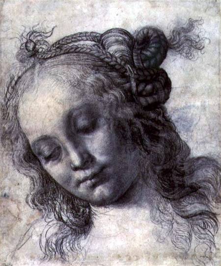 Woman Looking Down from Andrea del Verrocchio
