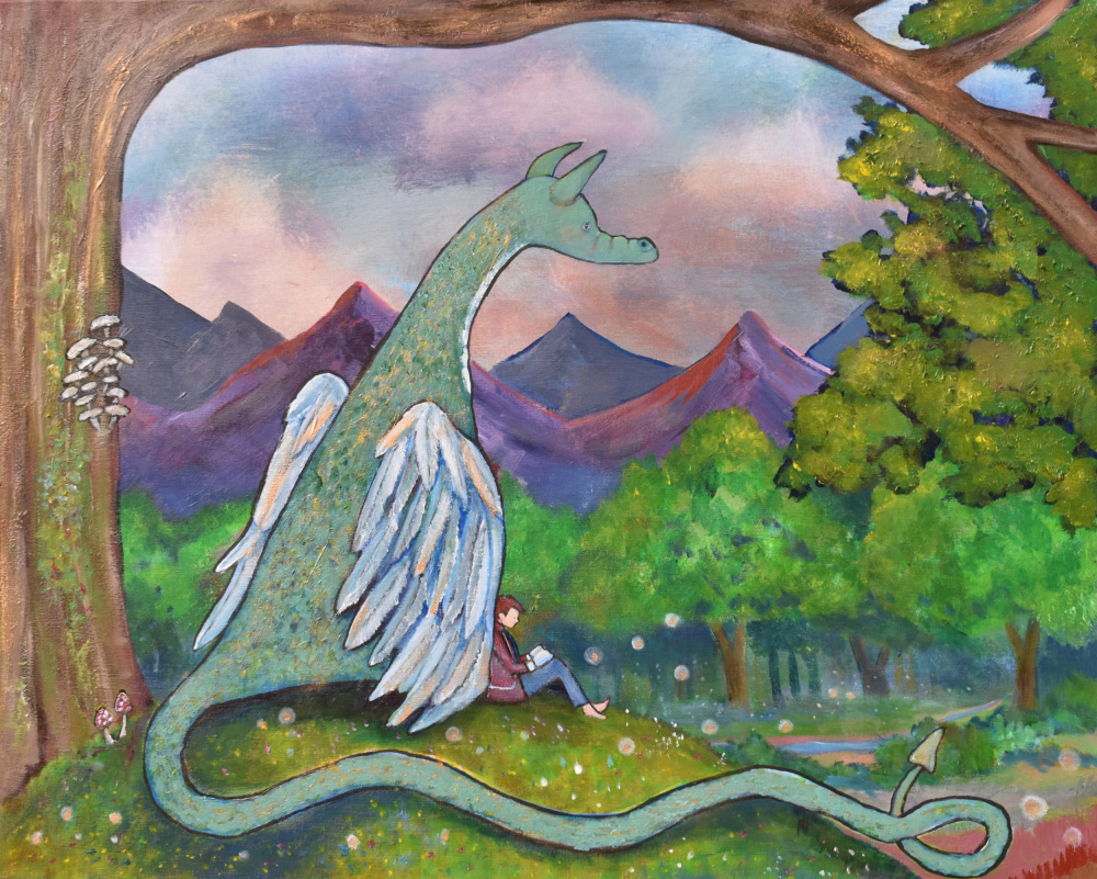 Reading With Dragon from Andrea Doss