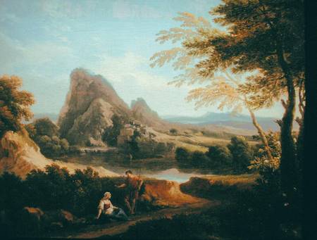 Landscape with a Distant Waterfall from Andrea Locatelli