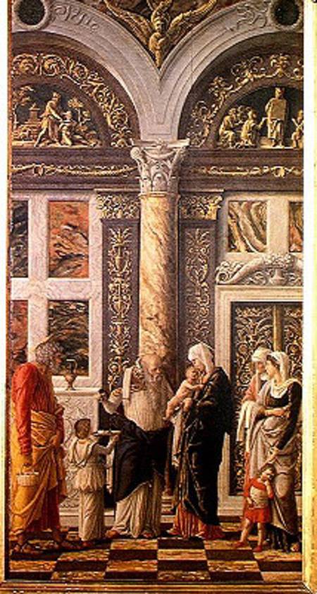 The Circumcision, central panel from the Altarpiece from Andrea Mantegna