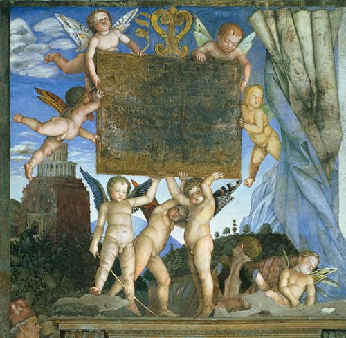 Putti Reggitarga - Camera degli Sposi from Andrea Mantegna