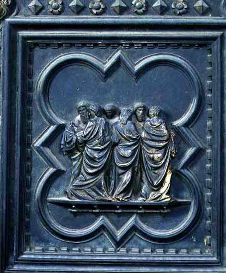 The Transportation of the Body of St John the Baptist, nineteenth panel of the South Doors of the Ba from Andrea Pisano