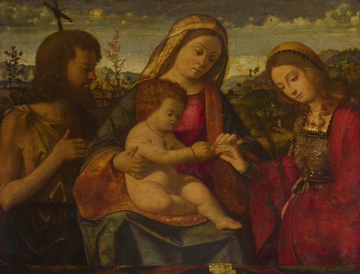 The Virgin and Child with Saints John the Baptist and Catherine from Andrea Previtali