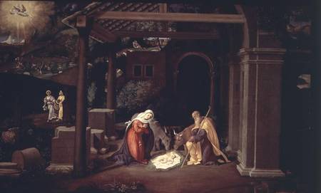 The Nativity and the Annunciation to the Shepherds from Andrea Previtali