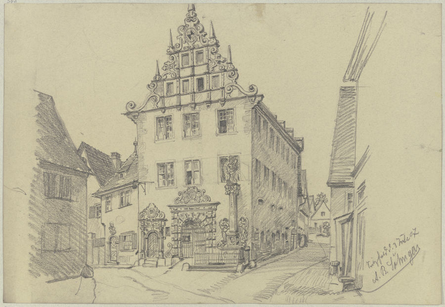 Town hall in Sulzfeld from Andreas Bernhard Söhngen