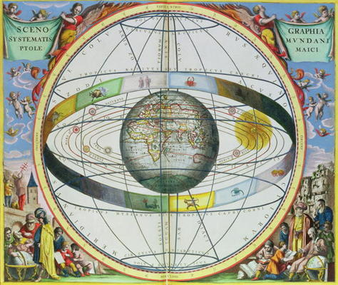 Map of Christian Constellations, from 'The Celestial Atlas, or The Harmony of the Universe' (Atlas c from Andreas Cellarius