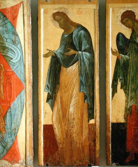 St. John the Forerunner, from the Deisis tier of the Dormition Cathedral in Vladimir from Andrej Rublev
