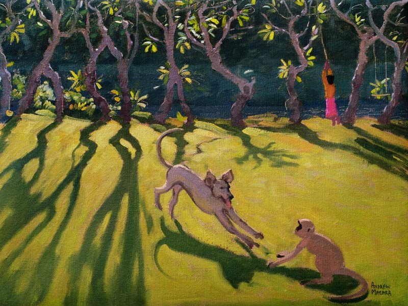 Dog and Monkey, 1998 (oil on canvas)  from Andrew  Macara