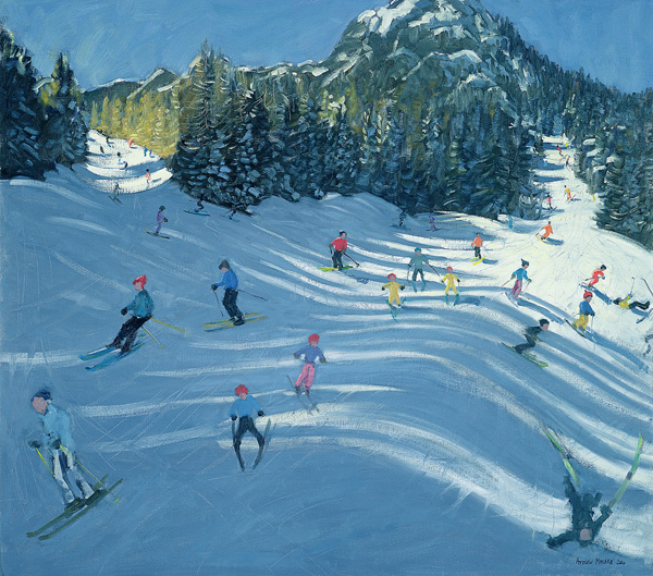 Two Ski-Slopes, 2004 (oil on canvas)  from Andrew  Macara