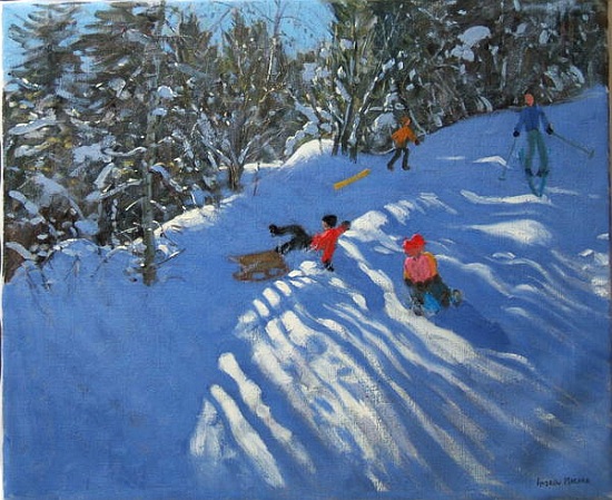 Falling off the Sledge, Morzine from Andrew  Macara