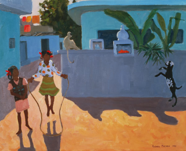 Girl Skipping, 1995 (oil on canvas)  from Andrew  Macara