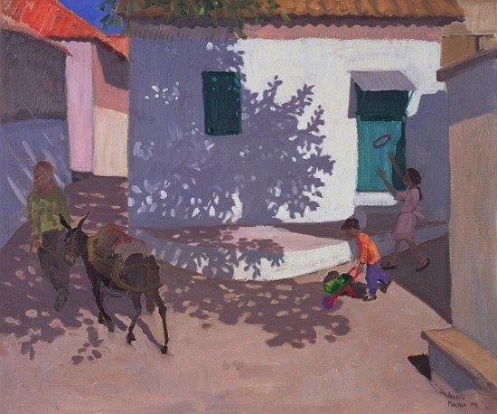 Green Door and Shadows, Lesbos, 1996 (oil on canvas)  from Andrew  Macara