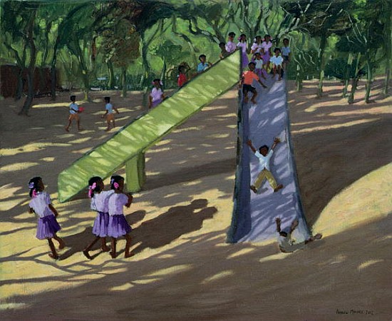 Slide, Mysore, 2001 (oil on canvas)  from Andrew  Macara