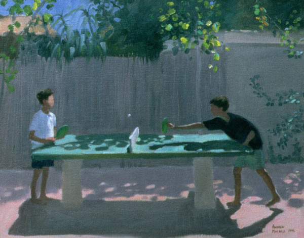 Table Tennis, France, 1996 (oil on canvas)  from Andrew  Macara