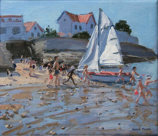 White sailboat, Palais sur Mer, France from Andrew  Macara