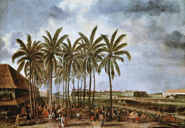 The Castle of Batavia, as Seen from Kali Besar West from Andries Beeckman