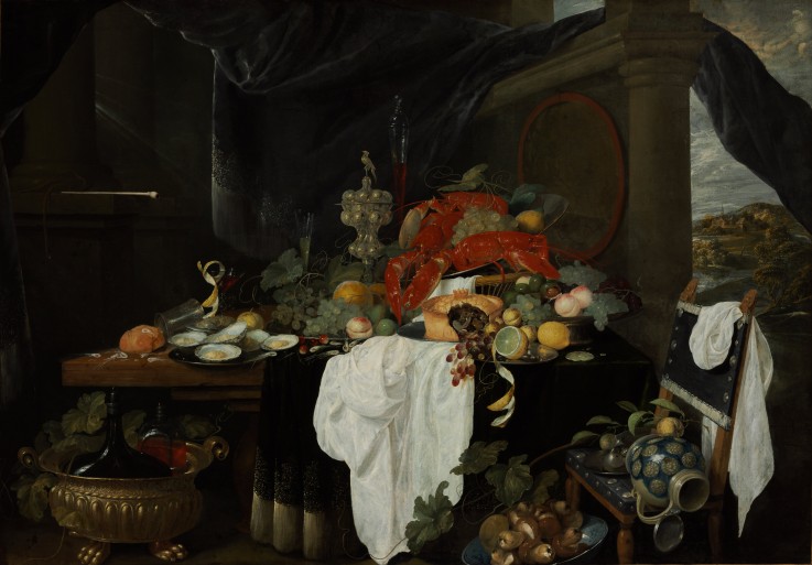 Pronk Still Life with Fruit, Oyters, and Lobsters from Andries Benedetti