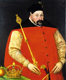 Portrait of Stephan Bathory of Poland from Andrzej Riehl d.J.