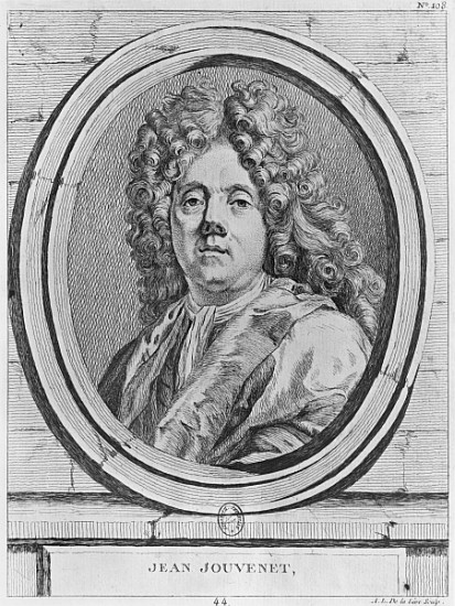 Portrait of Jean Jouvenet from Ange Laurent de Lalive de Jully