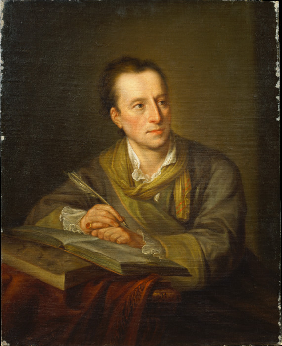 Portrait of Johann Joachim Winckelmann from Angelica Kauffmann