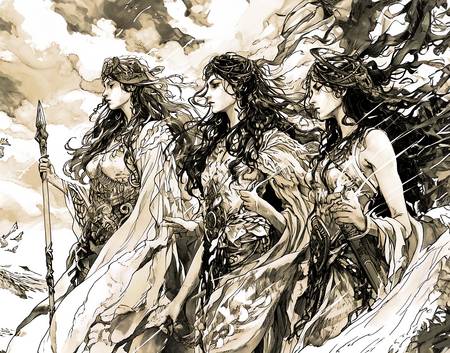 Die Drei Nornen - Schicksalsgöttinen der nordischen Mythologie