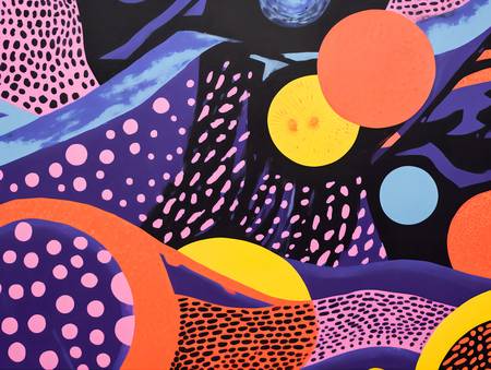 Complementary Color Contrasts in Circles and Dots. Abstract.
