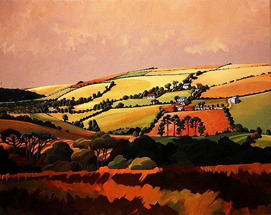From the train, South Devon, No.1 (oil on canvas)  from Anna  Teasdale