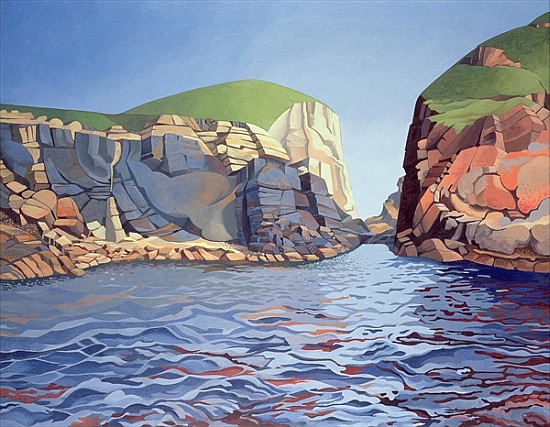 Land and Sea No. I, Ramsey Island (oil on canvas)  from Anna  Teasdale