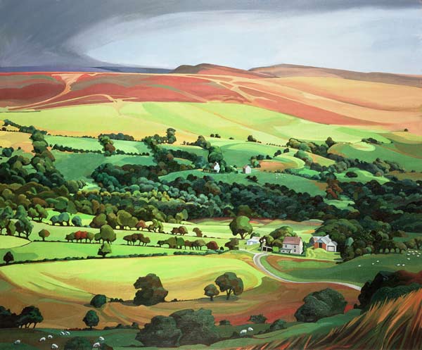 Welsh Valley (oil on canvas)  from Anna  Teasdale