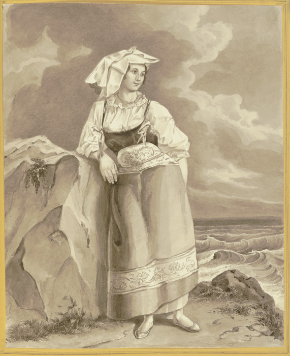 Italienerin am Meeresstrand from Anna von Biedenfeld
