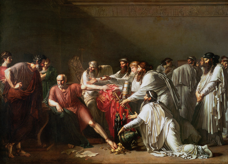 Hippocrates (c.460-c.377 BC) Refusing the Gifts of Artaxerxes I (d.425 BC) 1792 from Anne Louis Girodet de Roucy-Trioson