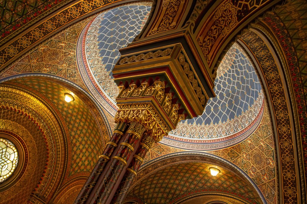 Ceiling of the Spanish Synagogue in Prague from Anne Ponsen