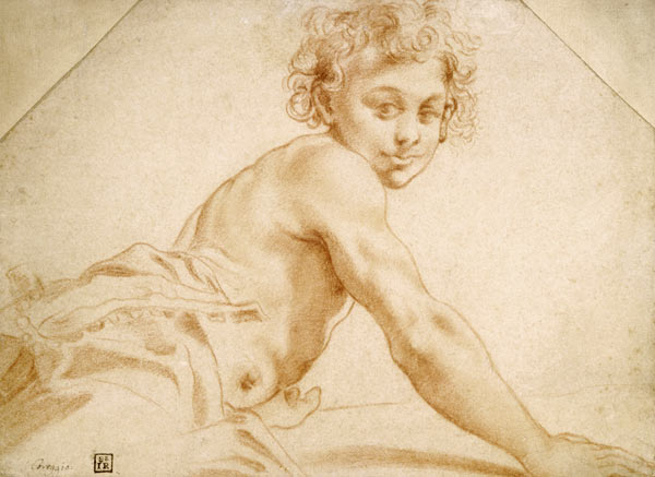 A Boy Looking Over His Shoulder from Annibale Carracci